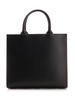 DOLCE & GABBANA Black Leather Tote Handbag for Women - SS24 Collection