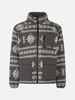 Man Sherpa Jacket With Fair-isle Print