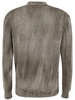 Tonal Effect Round Neck Off Gauge Pullover