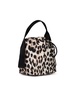 Ganni Leo' Bucket Bag In Recycled Polyester Multicor