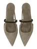 Brunello Cucinelli Open Suede Sandal