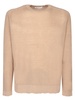 Beige Linen And Cotton Sweater