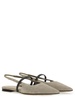 Brunello Cucinelli Open Suede Sandal