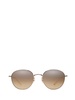 Paloma M Sun Gold-pure Glass/semi-flat Brown Layered Mirror Sunglasses