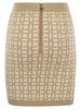 Elisabetta Franchi Viscose Logo Jacquard Miniskirt