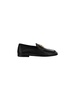 Leather loafer with logo detail