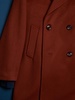 Aalbany Rust Double Breasted Coat