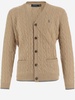 Polo Ralph Lauren Wool And Cashmere Cardigan With Logo