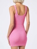 Woman Tank Pink Crinkle Dress