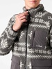 Man Sherpa Jacket With Fair-isle Print