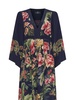 floral-print crepe-de-chine dress