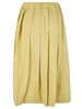 Elastic Waist Pleated Flare Skirt