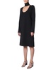 Bottega Veneta Cut-Out Long-Sleeved Midi Dress