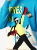 Man Crewneck Sweater With Après Ski Postacard Jacquard Print