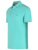 'roma' Polo Shirt In Light Blue Cotton