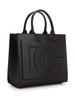 DOLCE & GABBANA Black Leather Tote Handbag for Women - SS24 Collection