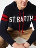 Knitted Hoodie With St. Barth Print