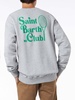 Man Crewneck Grey Sweatshirt With Saint Barth Mc2 Club Print