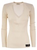 Elisabetta Franchi Shiny Viscose Ribbed Jersey