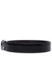 Gancini Black Calf Leather Belt