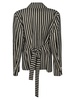 Single Button Striped Blazer