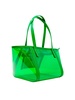 By Far Bar Tote Transparent Green Pu Handbag