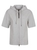 Short-sleeved Zip Hoodie