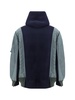 Panelled Zip-up Drawstring Hoodie