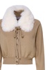 Sport Knitted And Fur Cardigan