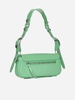 Light green leather Le Cagole Sling XS shoulder bag