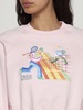 Crayon Tennis Players Cotton Cropped Sweatshirt