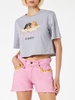 Woman Crop T-shirt With Fiorucci Angel Print | Fiorucci Special Edition