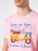 Man Cotton Vintage Treatment T-shirt With Dammi Una Vespa E Ti Porto A St. Barth Print | Vespa® Special Edition