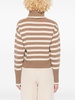 Striped Cashmere Turtleneck Sweater