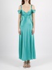 Alberta Ferretti Sweetheart Neck Long Dress