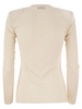 Elisabetta Franchi Shiny Viscose Ribbed Jersey