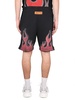 Bermuda Shorts With Flames Print