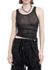 Ann Demeulemeester Mara Wrinkled Cropped Tank Top