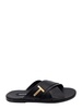 Cross Strap T Plaque Sandals