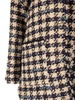 Wool Blend Houndstooth Blouson