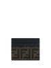 FF-jacquard leather card holder