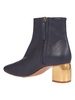 Side Zipped Block Heel Boots