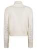 Roll Neck Embellished Knit Sweater