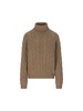 Long Sleeved Turtleneck Knitted Jumper