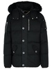 Moose Knuckles 'Original 3Q' Black Cotton Blend Down Jacket Man