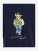 Cotton T-shirt With Polo Bear Pattern