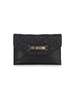 Shiny Quilted Clutch Bag