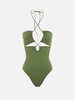 Military Green Cutout One Piece Swimsuit Kinsley