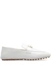 FENDI White Leather Loafers for Women - SS24 Collection