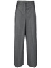 FENDI Sleek and Chic: Grey Straight Pants for Women